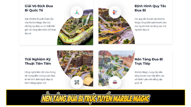 Nền tảng đua bi trực tuyến Marble Magic